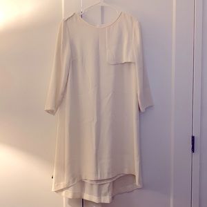 Club Monaco White Dress in Crepe